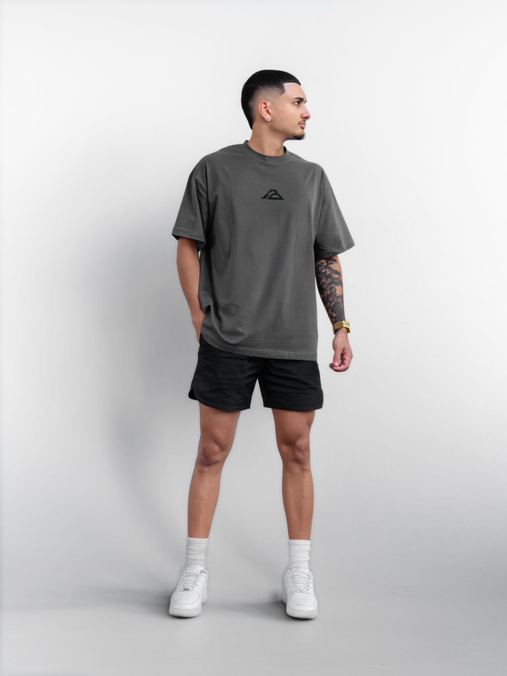 T-shirt Oversize Origine - Gris
